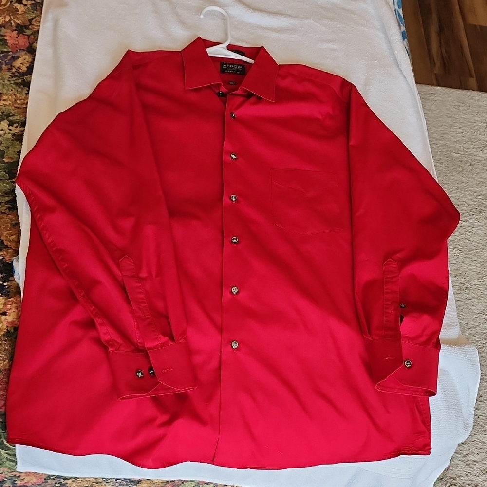 Arrow Vibrant Red Men's Dress Shirt